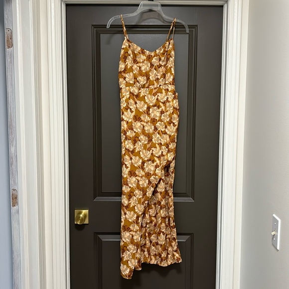 RESA warm floral satin high leg dresss S NWT - Picture 2 of 7